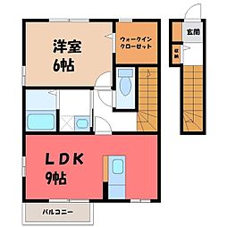 ファミーユ 1LDKの間取図画像