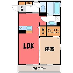 ハレアカラ 1LDKの間取図画像