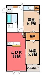 ウイングクレスト C 2階