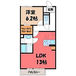 コンフォートレジデンスA 1LDKの間取図画像