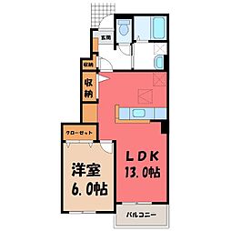 フランブリーズ3 1LDKの間取図画像