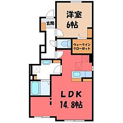 ヴィラ プラシード B 1階/-
