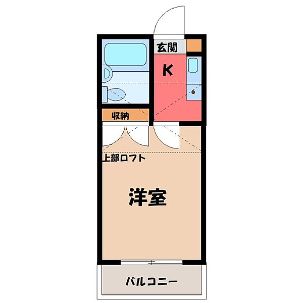 ビセンテハウス昭和町 ｜群馬県伊勢崎市昭和町(賃貸アパート1K・2階・19.83㎡)の写真 その1