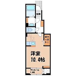 チェレステ ワンルームの間取図画像