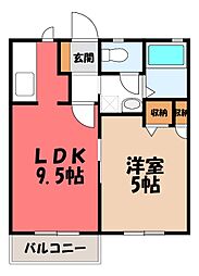フォ―ブルハイツ II 2階/-