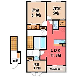 ロータス三室 C 2階/-