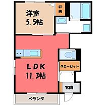 群馬県前橋市天川原町1丁目（賃貸アパート1LDK・1階・41.96㎡） その2