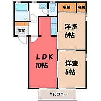 群馬県伊勢崎市乾町（賃貸アパート2LDK・1階・50.04㎡） その1