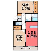 群馬県伊勢崎市三室町（賃貸アパート2LDK・1階・48.50㎡） その1