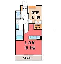 群馬県伊勢崎市太田町（賃貸アパート1LDK・2階・36.00㎡） その2