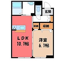 群馬県伊勢崎市安堀町（賃貸マンション1LDK・2階・41.62㎡） その2