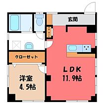 群馬県前橋市古市町（賃貸マンション1LDK・2階・42.50㎡） その2