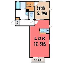 群馬県伊勢崎市三室町（賃貸アパート1LDK・1階・42.10㎡） その2