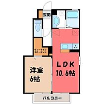 群馬県伊勢崎市宮子町（賃貸アパート1LDK・1階・40.88㎡） その2