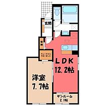 群馬県伊勢崎市連取町（賃貸アパート1LDK・1階・50.14㎡） その2