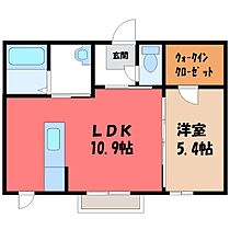 群馬県伊勢崎市茂呂町2丁目（賃貸アパート1LDK・1階・41.00㎡） その2