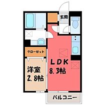 群馬県前橋市上大島町（賃貸アパート1LDK・1階・29.44㎡） その2