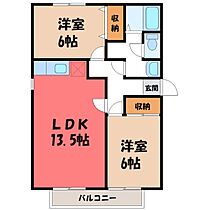 群馬県前橋市上新田町（賃貸アパート2LDK・1階・63.18㎡） その1