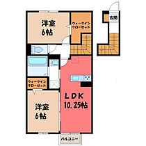 群馬県前橋市稲荷新田町（賃貸アパート2LDK・2階・59.88㎡） その2