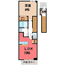 群馬県伊勢崎市宮子町（賃貸アパート1LDK・2階・44.90㎡） その2