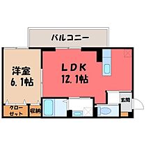 群馬県前橋市上大島町（賃貸アパート1LDK・2階・41.95㎡） その1