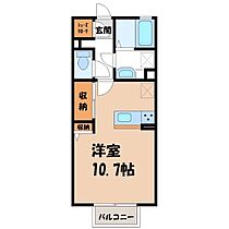 茨城県古河市女沼（賃貸アパート1R・2階・30.03㎡） その2