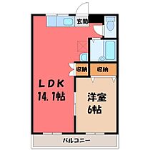 群馬県伊勢崎市乾町（賃貸アパート1LDK・2階・40.07㎡） その2