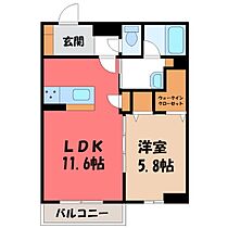 群馬県伊勢崎市田中島町（賃貸アパート1LDK・2階・45.00㎡） その2