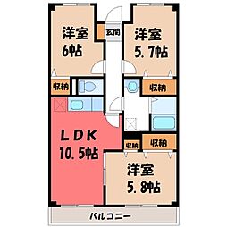 🉐敷金礼金0円！🉐東武伊勢崎線 新伊勢崎駅 徒歩19分