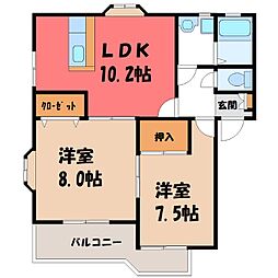 🉐敷金礼金0円！🉐両毛線 国定駅 徒歩40分