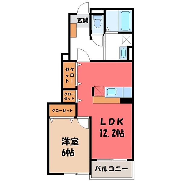 apartment 群馬県伊勢崎市連取町1510-1　T＆M　DE号