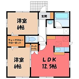 東北本線 古河駅 バス30分 久能新田下車 徒歩4分