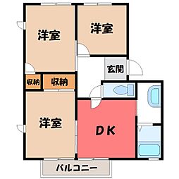 間取図画像 3DK