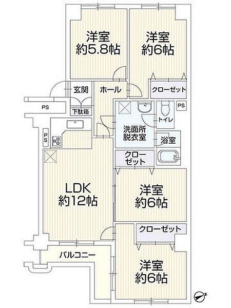 間取りを拡大表示