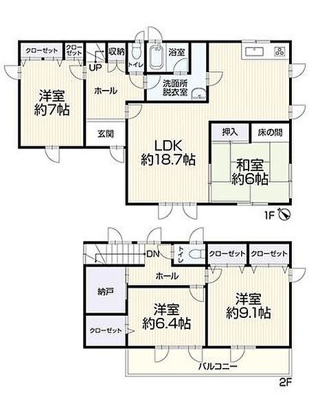 間取りを拡大表示