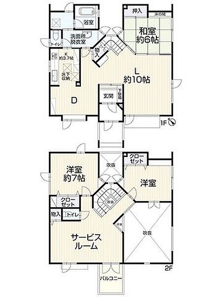 間取りを拡大表示