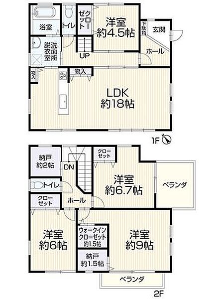 間取りを拡大表示