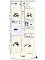 間取図画像 3SLDK