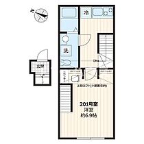 ｇｅｒｂｅｒａ 201 ｜ 千葉県船橋市西習志野3丁目7-7（賃貸アパート1K・2階・26.02㎡） その2