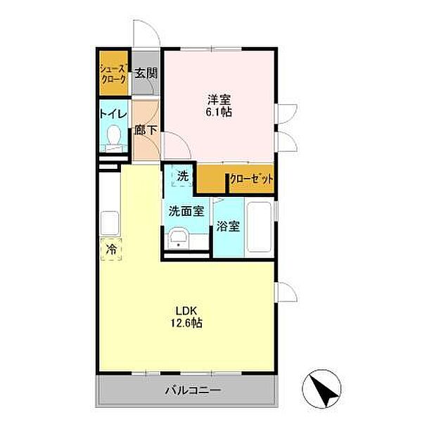 ハーモニーガーデン B 201｜千葉県習志野市奏の杜1丁目(賃貸アパート1LDK・2階・46.12㎡)の写真 その2