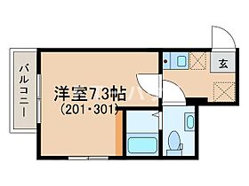 ソレイユ  ｜ 千葉県習志野市鷺沼2丁目（賃貸アパート1K・3階・20.90㎡） その2