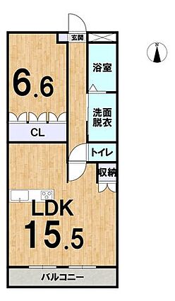 お部屋の間取り...
