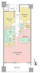 間取図画像 2LDK