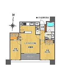 間取図画像 2SLDK