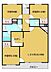 室内：【間取り図】LDKと洋室3部屋の3LDKのお部屋です。