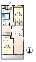 アクベンス  ｜ 愛知県豊橋市三ツ相町（賃貸マンション2LDK・3階・58.32㎡） その2