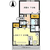 ジュノウタウン　Ｂ棟 101 ｜ 愛知県豊橋市小浜町158-1（賃貸アパート1LDK・1階・44.21㎡） その2