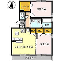 ジュノウタウン　Ａ棟 301 ｜ 愛知県豊橋市小浜町158-1（賃貸アパート2LDK・3階・56.71㎡） その2