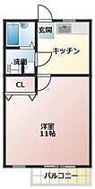 ウイングコート花田壱番館 203 ｜ 愛知県豊橋市花田一番町31-1（賃貸アパート1DK・2階・32.40㎡） その2