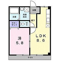 ヴィーブルＳ 102 ｜ 愛知県豊橋市牟呂町字百間47番地（賃貸アパート1LDK・1階・34.02㎡） その2